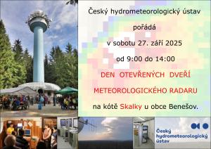 DEN OTEVŘENÝCH DVEŘÍ METEOROLOGICKÉHO RADARU
